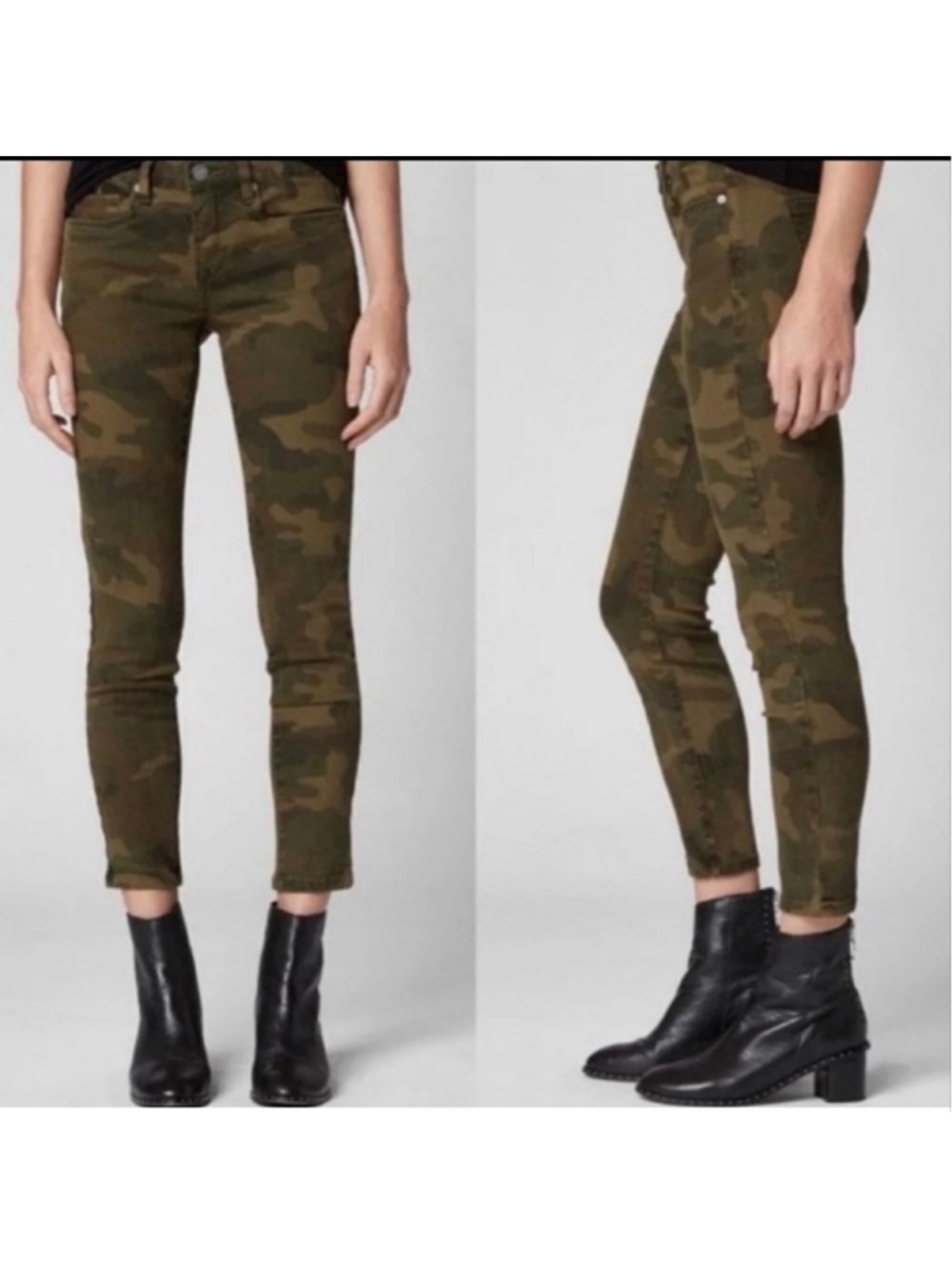 Women's Blank NYC Ankle & Cropped Jeans Size 27 Green Camo